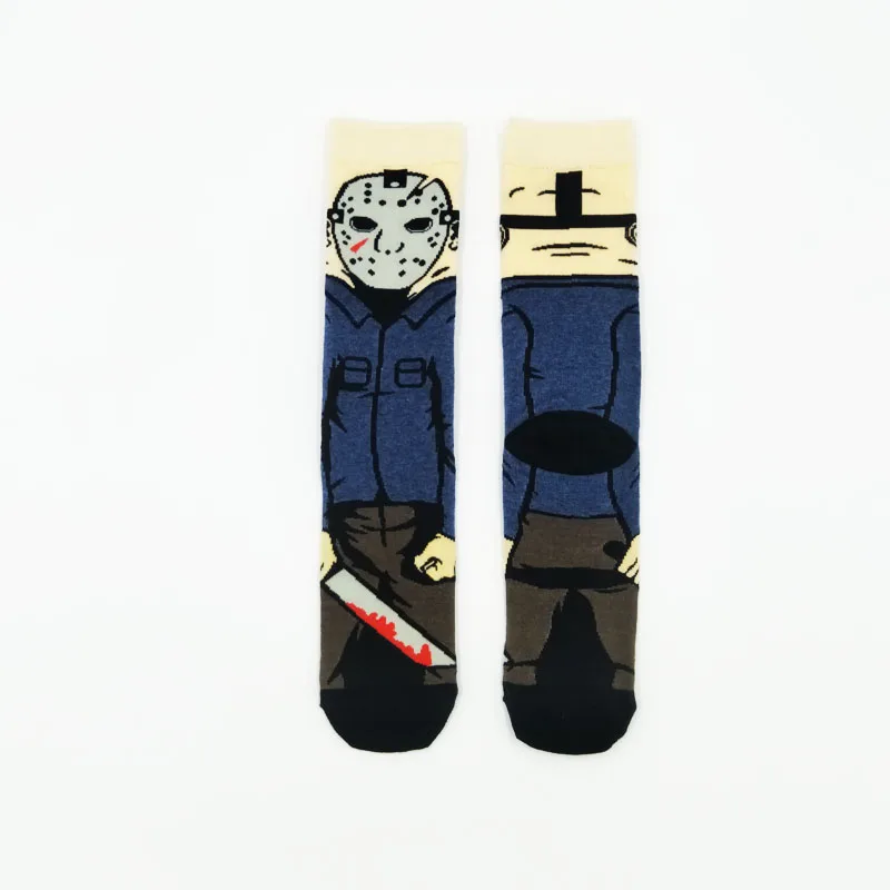 Персонализированные носки с принтом аниме модные забавные новые мужские носки с героями мультфильмов удобные яркие носки хлопковые носки