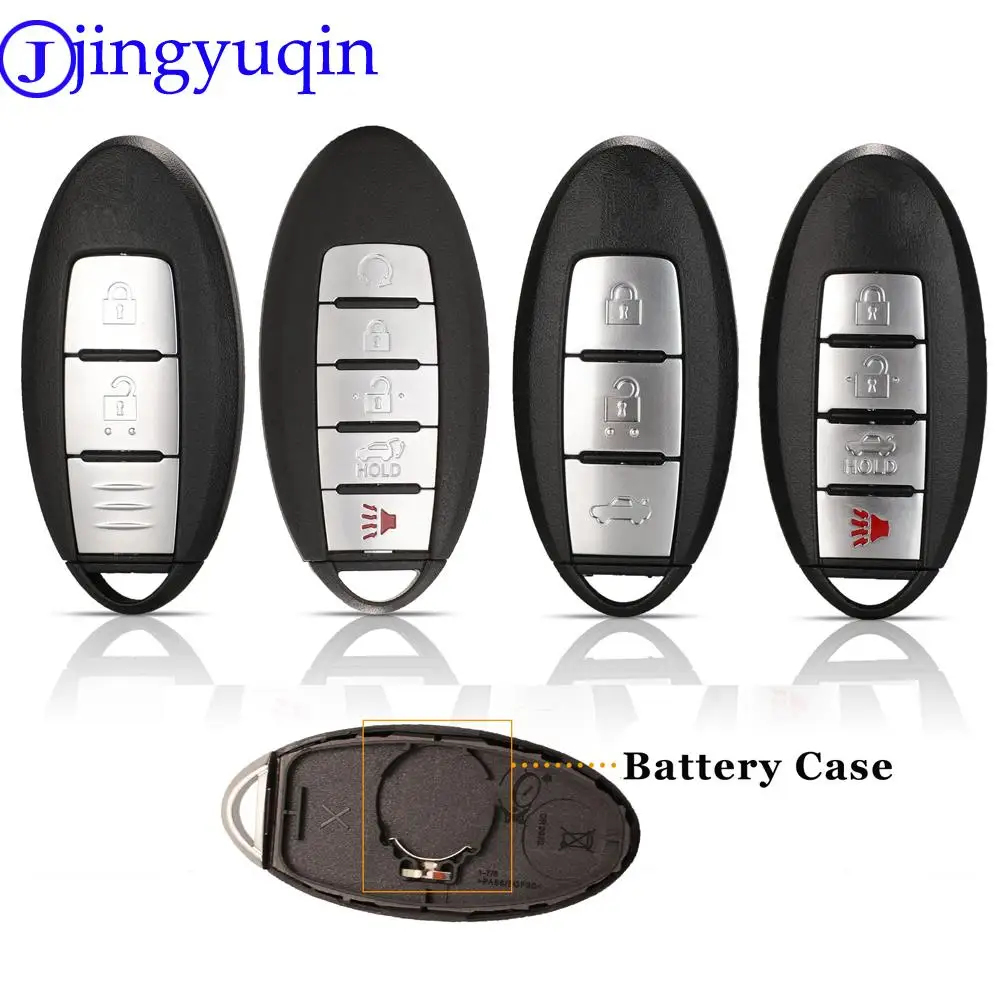 

Jingyuqin 2/3/4/5 Button Remote Key Shell Case For Nissan Sunny Altima Maxima Murano Versa Teana Sentra Rogue Bluebird