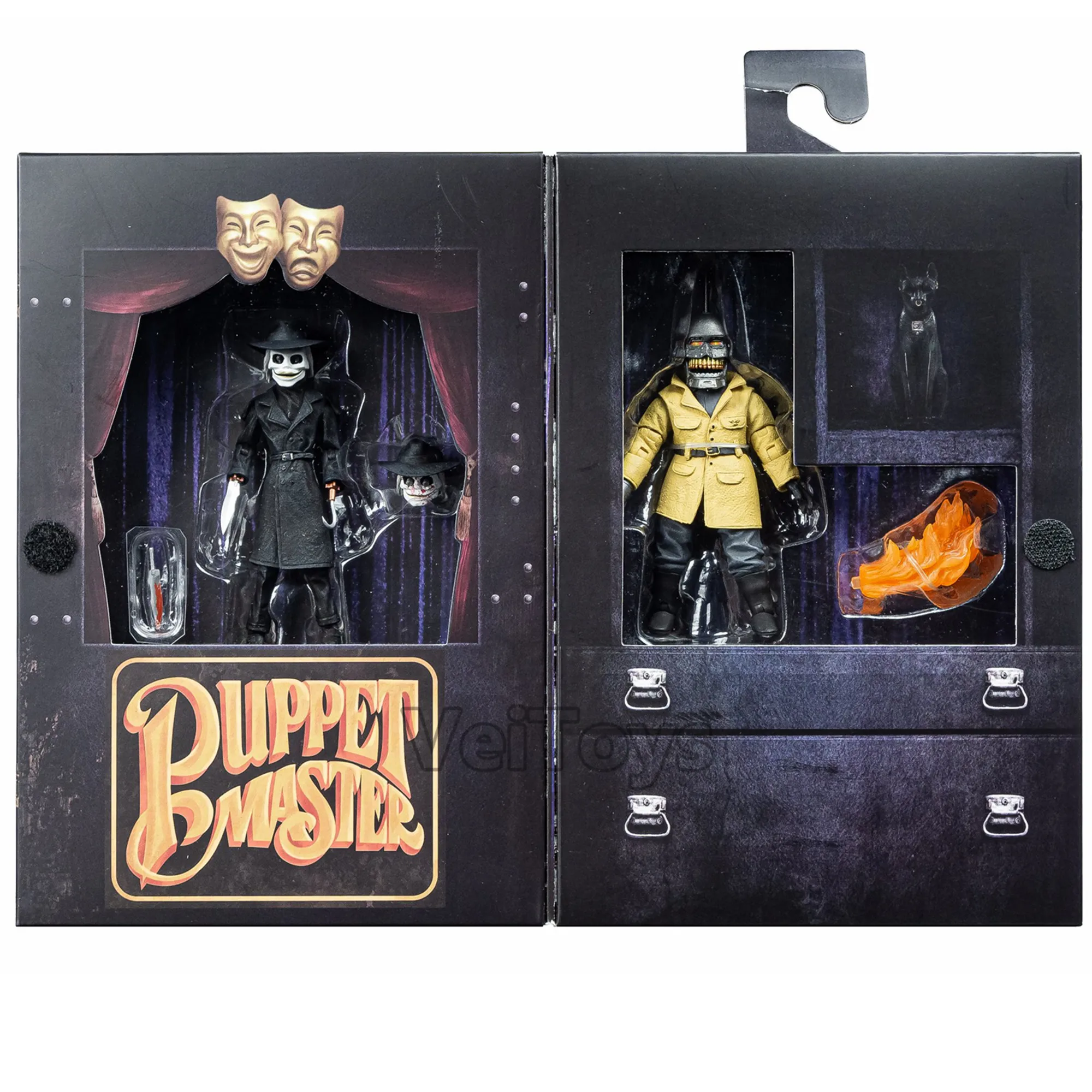 PUPPETMASTER BLADE ペッパーマスタープレイド フィギュア NECA: Puppet Master Blade & Torch 2 Pack 4.25” Tall Action