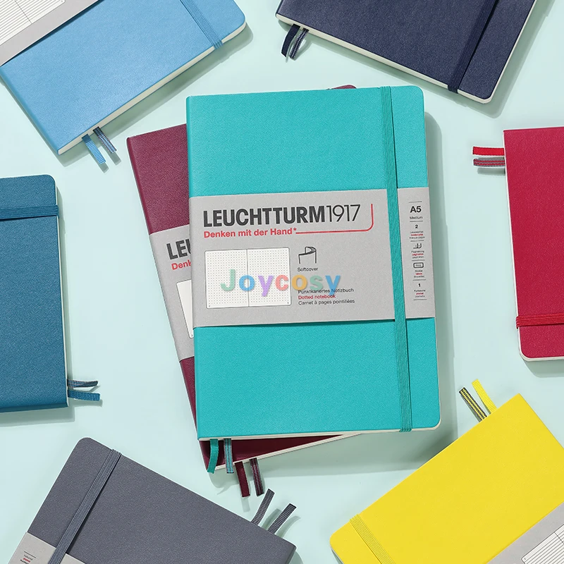LEUCHTTURM1917 - Medium A5 Softcover Notebook - 123 Numbered Pages, Include  Table of Contents, Elastic Closure Band - AliExpress
