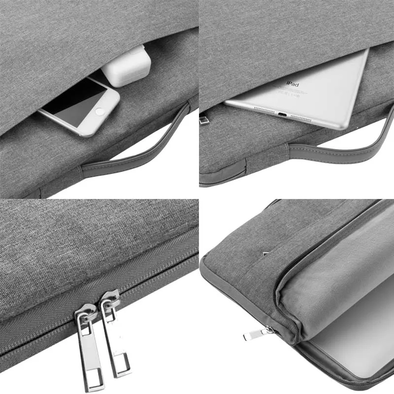Luva do Portátil para Xiaomi Asus Dell Apple Huawei Casual Maleta à Prova Impermeável Água Bolsa de Viagem Portátil para 10.1 11.6 12 14 15.6 Polegada Case - Imagem 2
