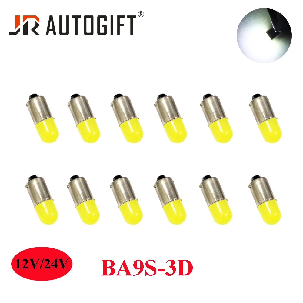 50 шт. 12В 24В BA9S 3D T4W 363 1895 233 супер яркий круглый COB светодиодный светильник для