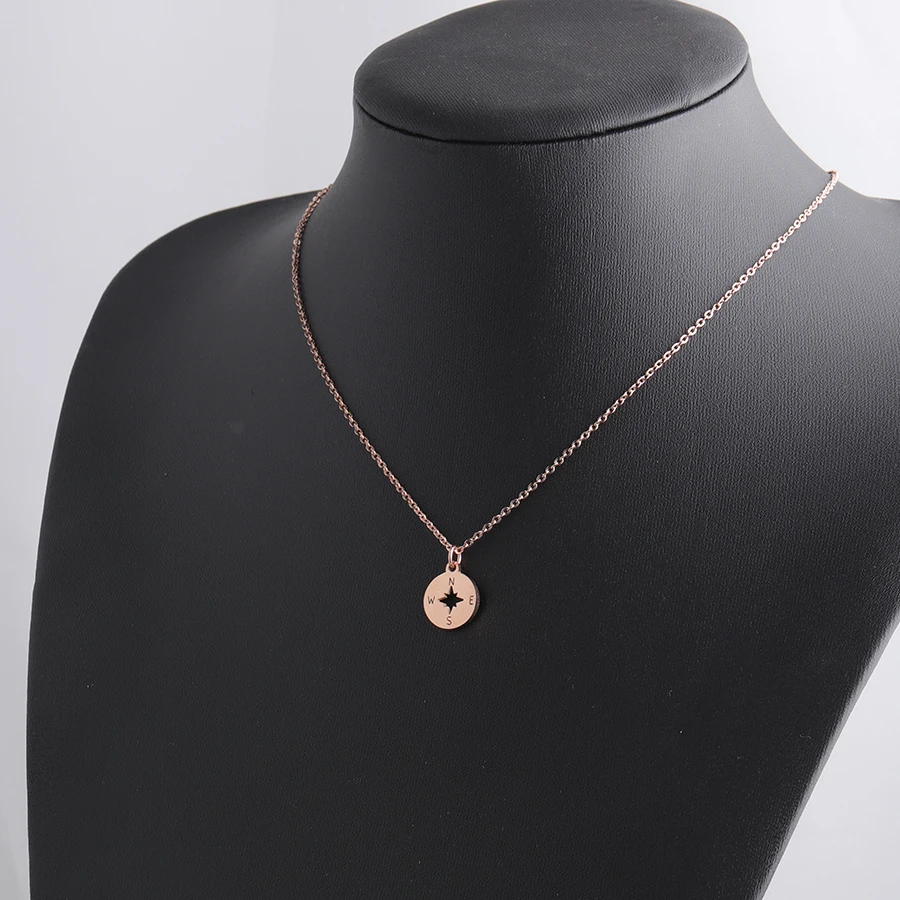 Fnixtar 12mm Round Compass Disc Pendant 