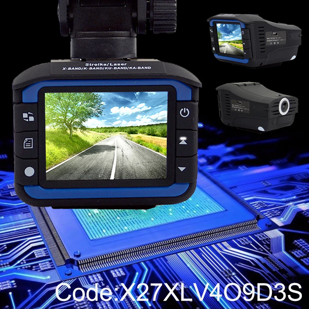 

Car Auto Radar Detectors 3 In 1 Russian Voice GPS Track Recorder DVR Mirror Laser Speed Detector Full HD Camera Dash Cam Fixed