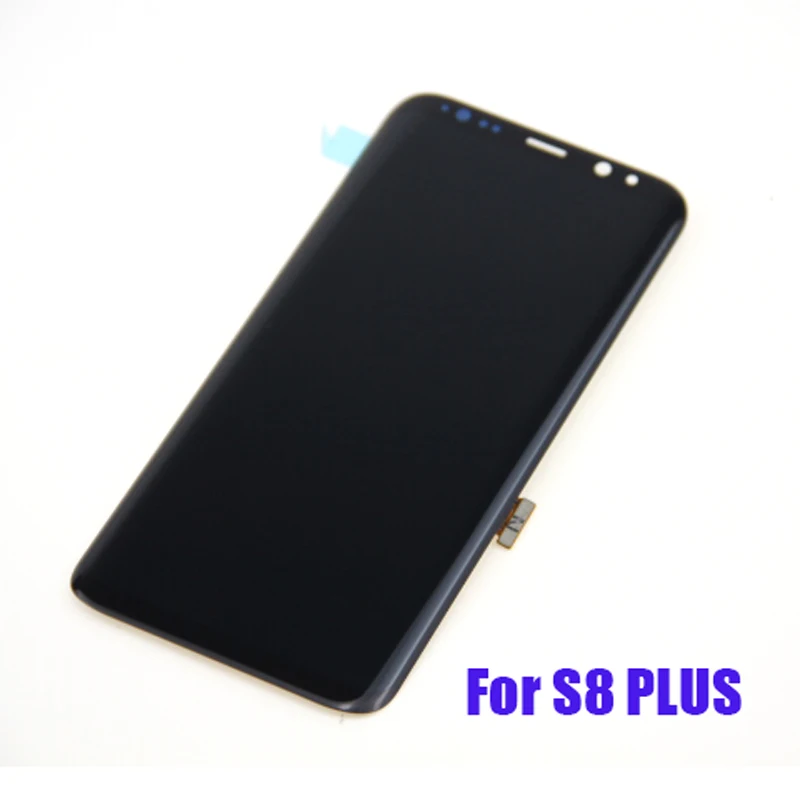 S8 PLUS BLACK Супер для Amoled S8 дисплей для samsung Galaxy S8 Plus ЖК-экран с рамкой Galaxy S8 Plus G950F G955F сжигание тени ЖК - Цвет: S8 PLUS BLACK