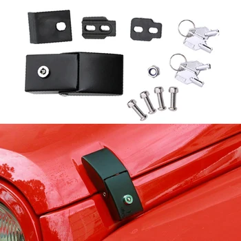

Anti Theft Hood Lock Protective Engine Parts Styling Easy Install Aluminum With Key Refitting Accessory Catch Latch For Jeep