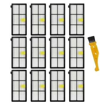 

12Pcs Hepa Filters Replacement Parts for Roomba 870/800/880/960/980 Robotic Vacuum Roomba with 1 Cleaning Brush