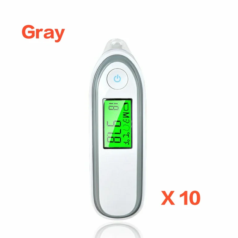 Цифровой инфракрасный термометр Loodom для лба и ушей, Бесконтактный медицинский термометр для измерения температуры, прибор для измерения температуры для детей и взрослых - Цвет: Gray