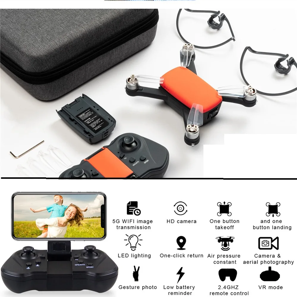 Мини Радиоуправляемый Дрон gps FPV Квадрокоптер 1080P HD 5G wifi летательный аппарат бесщеточный мотор воздушная камера для ZOAI