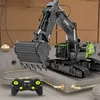 64CM Large RC Excavator 1:14 RC Alloy Excavator Remote Control Engineering Vehicle Remote Control Truck With Light Sound Vehical 2