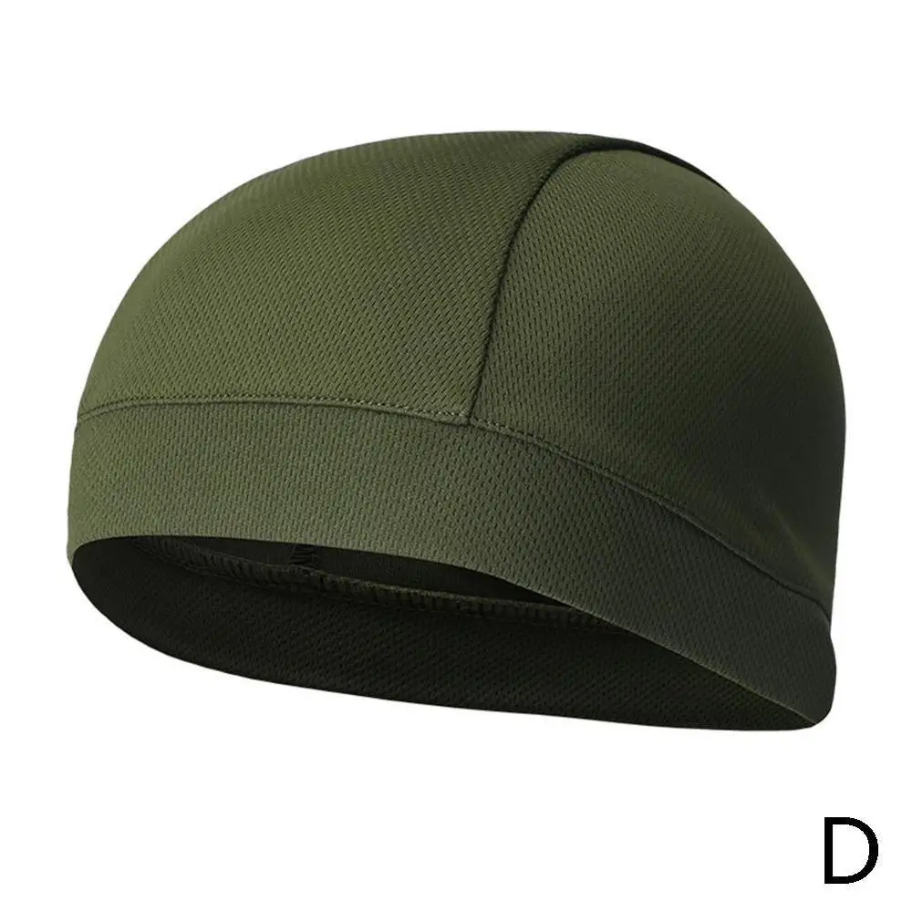 green D Мужская, женская, быстросохнущая, впитывающая пот шапочка, кепка, эластичная, для велоспорта, Череп, кепка, бандана, шлем, лайнер, шапка для спорта на открытом воздухе - Цвет: green D