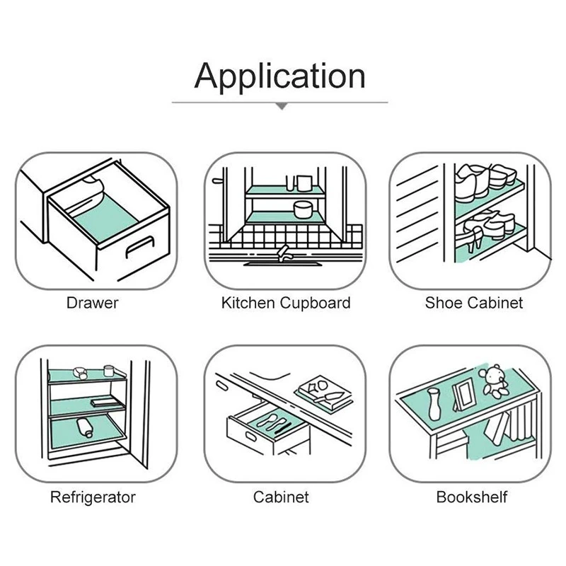 3 рулона шкафов Eva Нескользящие Коврики для холодильника водонепроницаемый ящик для шкафов коврики пылезащитные обувные коврики для шкафов 45x150 см