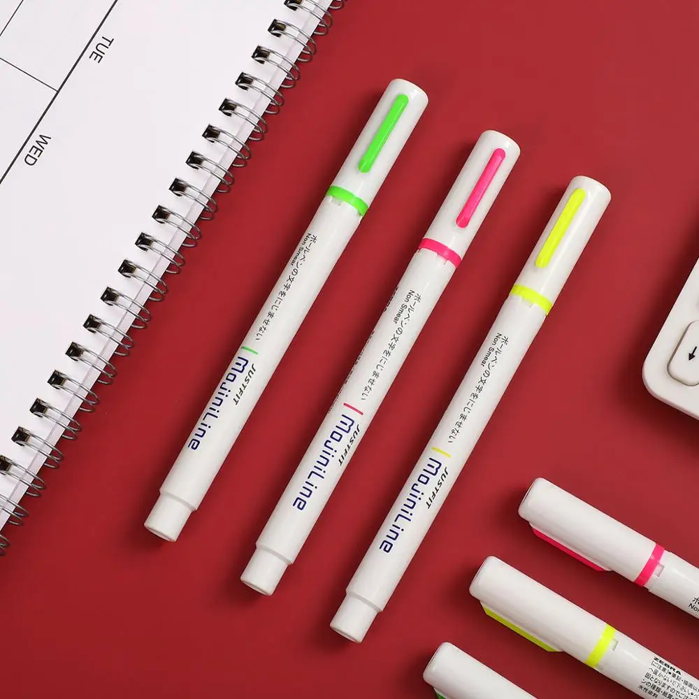 

3pcs/set Zebra WKS22 MojiniLine Highlighter Marker Fluorescent pen Writing Is Not Blooming bullet journal decoraction kawaii