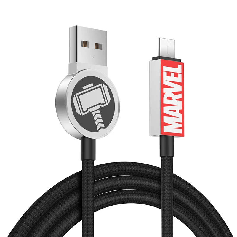 Зарядный кабель Американского героя usb type-C кабель для быстрой зарядки красный черный кабель для передачи данных