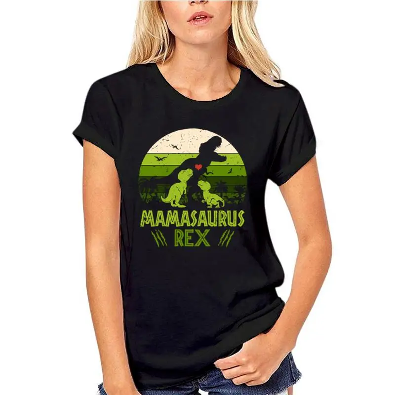 Дизайнерские Mamasaurus динозавра T-Rex в парк развлечений подарок уличная футболка для