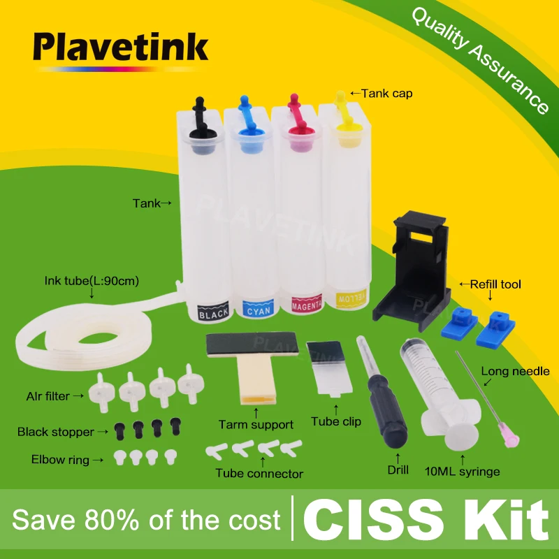 Plavetink CISS Ink Tank For Canon PG 40 CL 41 PG40 CL41 Cartridge Pixma iP1800 iP1200 iP1900 iP1600 MX300 MX310 Printer | Компьютеры и