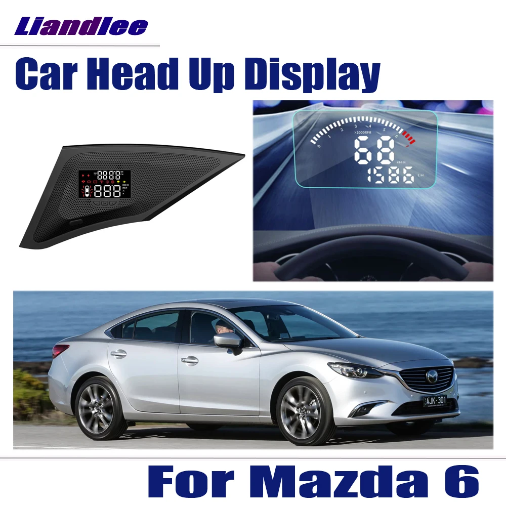 

Digital Projector Screen For Mazda 6 For Mazda6 2017 Mileage Fuel Consumption Detector Car HUD Head Up Display