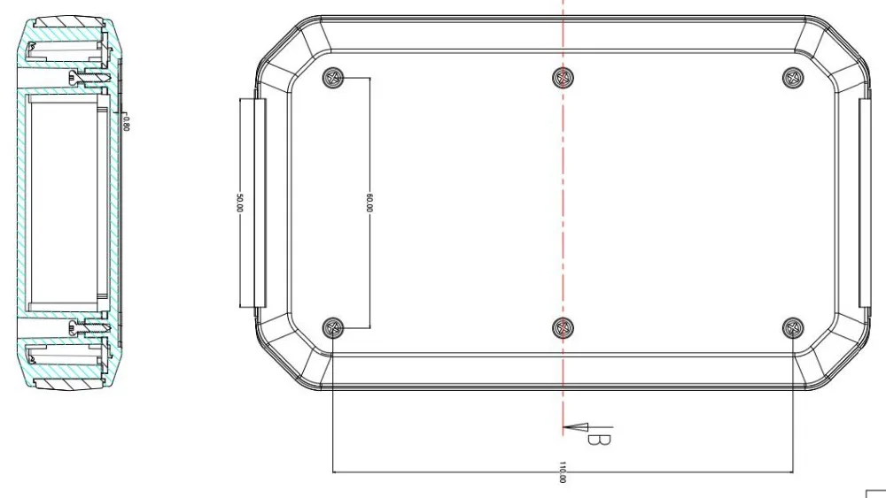 szomk handheld plastic box for electronics instrument housing plastic enclosure for pcb design junction box device project box (29)
