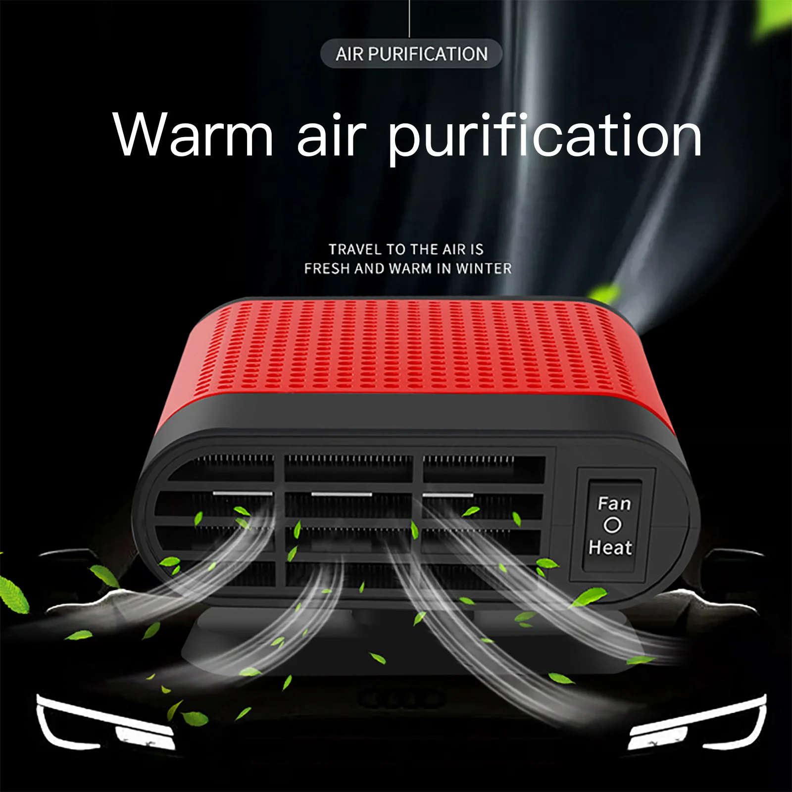 

Cooling Fan Car Heater Defogger Auto Accessories Snow Demister Cold Power Fast Heating 12/24V Defrost Defroster Purifying Heater