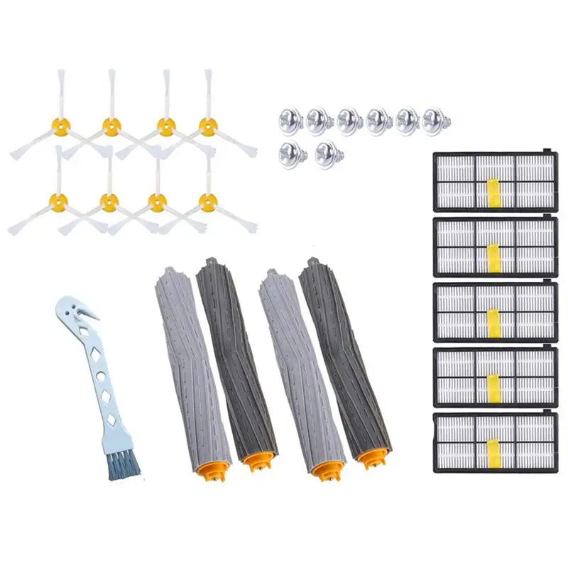 

26PCS Accessories for iRobot Roomba 880 860 870 871 980 990 Replenishment Parts Spare Brushes Kit