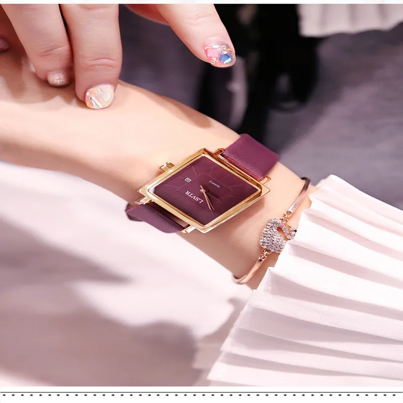 

Fashion Women Quartz Watch Luxury Leather Analog Wrist Watches Female Clock Top Brand Simple casual Wrist WatchRelogio Feminino