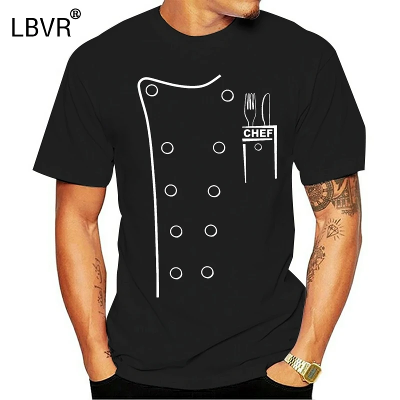 

Chef T Shirt Suit Uniform Kitchen Food Gordon Ramsay Jamie Oliver Takeaway Gift Top Quality Tee Shirt