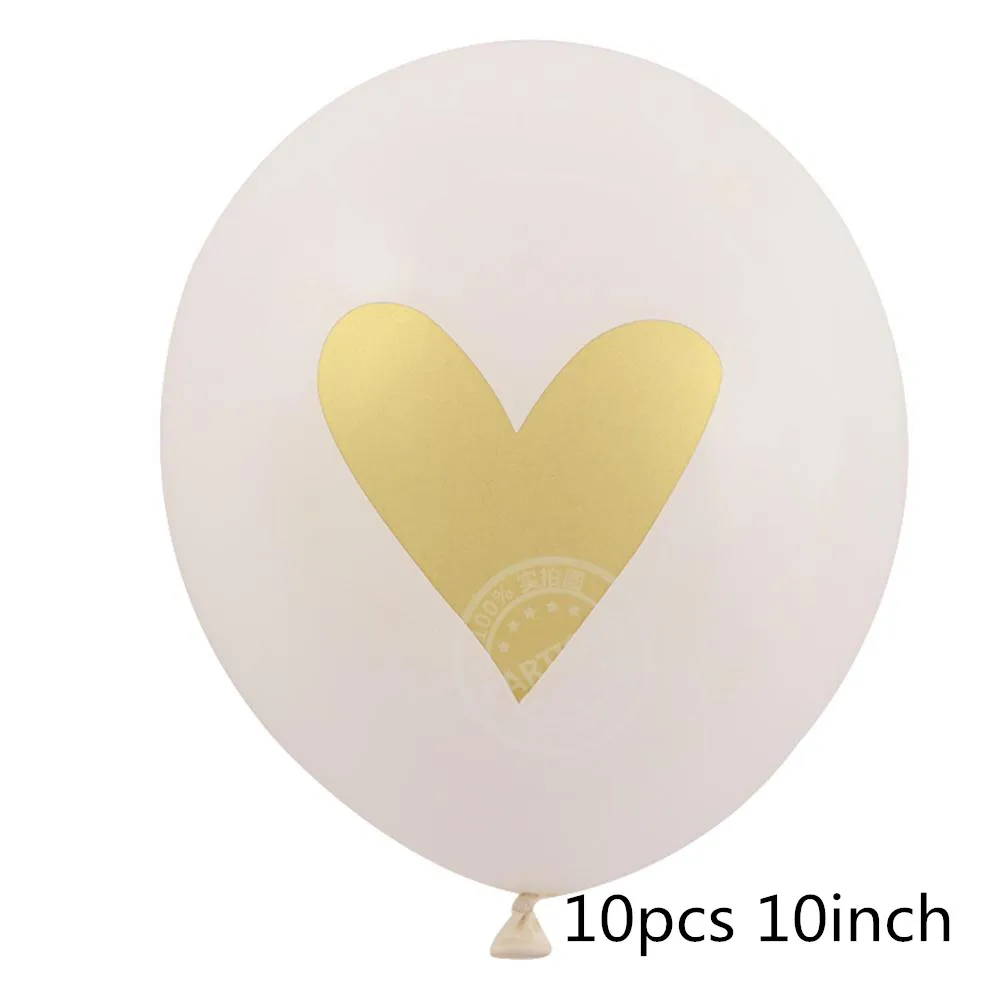 10pcs a 12 дюймов конфетти шары круглый, из латекса золотые бумажные шарики разноцветные конфетти точки заполненные Прозрачные Шары для дня рождения - Цвет: 10pcs a