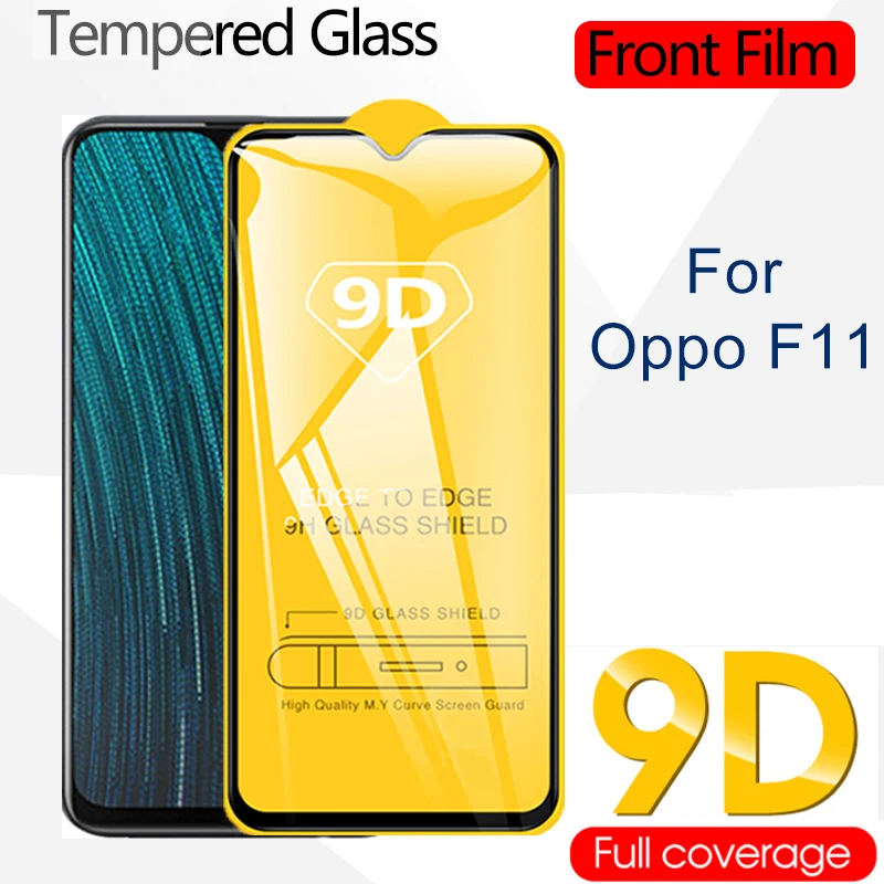Закаленное стекло 9D с полным покрытием для Oppo F11 F9 F7 F5 F1S Pro Youth Защита экрана A59 A73 A37