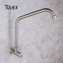 Special Price TULEX Kitchen Faucet Cold Water Tap SUS304 Stainless Steel Tap Wall Mounted Brushed Single Handle Single Hole Kitchen Accessory Special Price TULEX Kitchen Faucet Cold Water Tap SUS304 Stainless Steel Tap Wall Mounted Brushed Single Handle Single Hole Kitchen Accessory