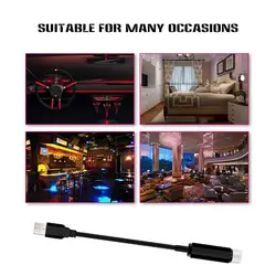 Lampe LED USB à ciel étoilé rotatif automatique, projecteur d'atmosphère pour voiture, toit, ciel étoilé, lampe de décoration 