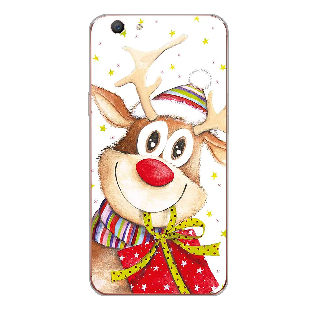 WM05655 Ciciber чехол для телефона чехол для OPPO A83 A59 A57 A39 A37 A5 A7 AX7 A3S F1S F11 F5 Молодежный мягкий силиконовый рождественская ёлка - Цвет: WM05655