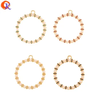 

Cordial Design 30Pcs 25*28MM Jewelry Accessories/Hand Made/DIY Making/Imitation Pearl/Round Ring Shape/Charms/Earring Findings