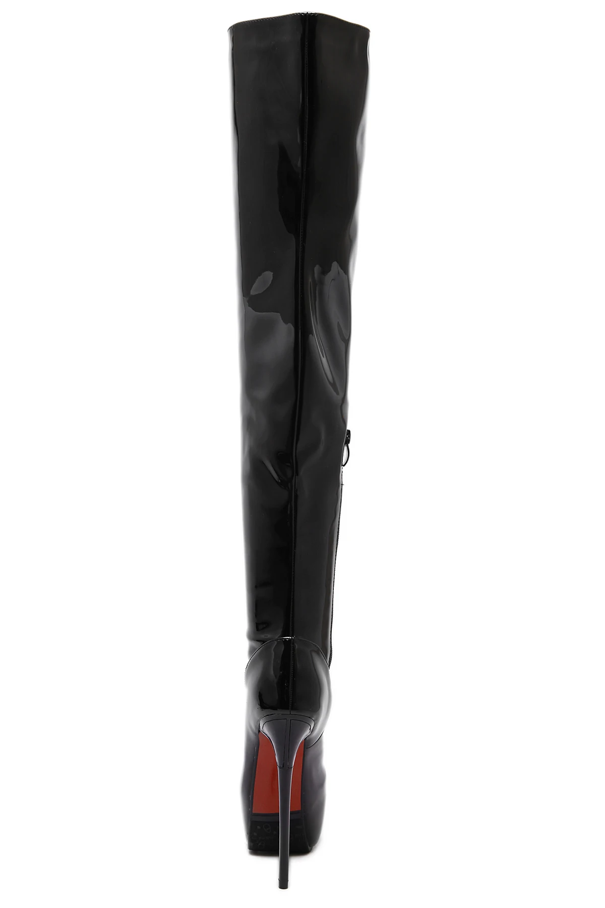 NIUFUNI/ г. Женские ботфорты из лакированной кожи сапоги до бедра на платформе со шнуровкой пикантные женские зимние сапоги на тонком высоком каблуке 15 см