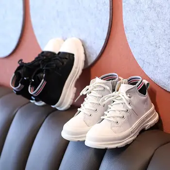 

Kids Martin Boots Autumn Winter New Leather Children's Showing Shoes Keep Warm Fashion Kids Botas Boys Girls Toddler Boots Child