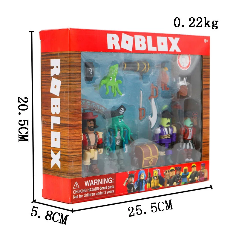 ROBLOX, Пиратский Набор для разборки, набор из 7 см ПВХ, набор кукол, игрушки для мальчиков, модель, фигурки для коллекции, рождественские подарки для детей