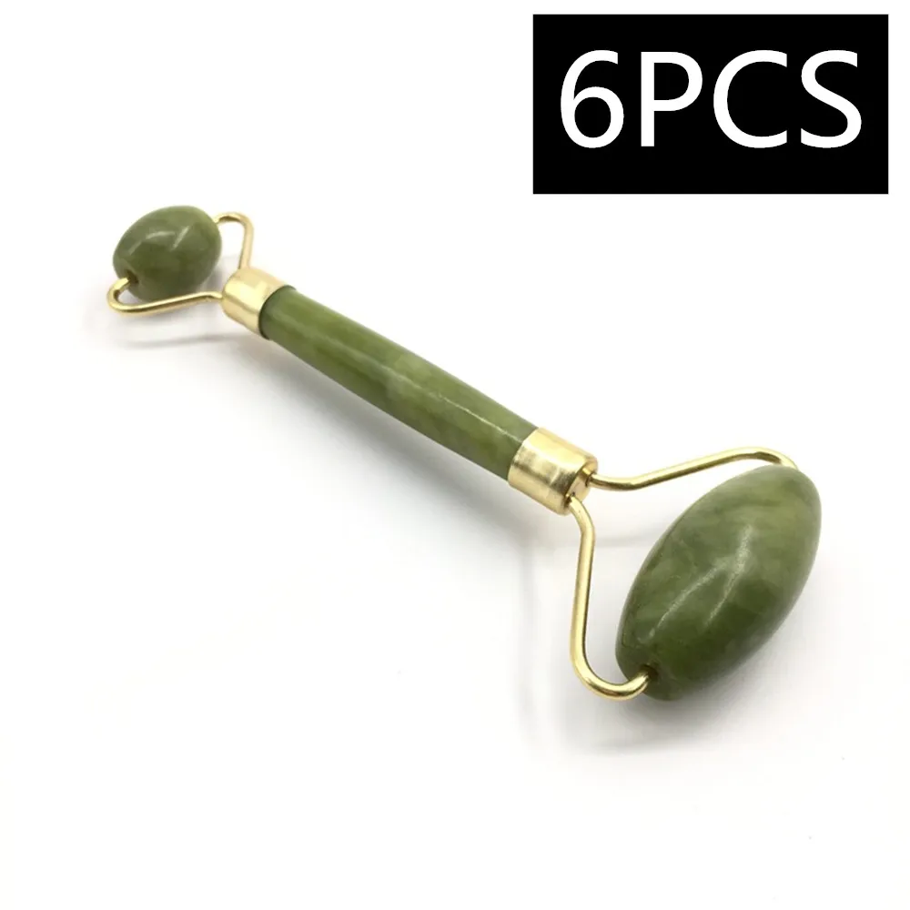 Jade Roller Massager 1PCS Double Head Facial Massage Roller Jade Face Care Face Slimming Body Head 3