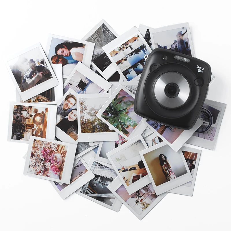 Оригинальная Fujifilm Instax квадратная мгновенная белая пленка 10 до 100 листов для Fuji SQ10 6 20 SP2 Гибридный формат камер