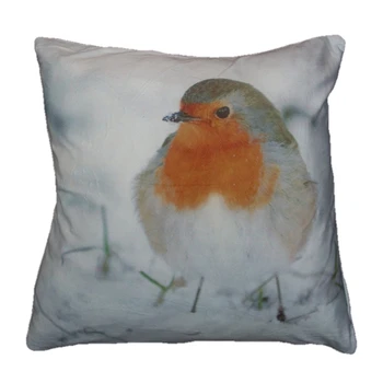 

Robin Red Bird in the Snow Cushion Cover Super Soft Feel
