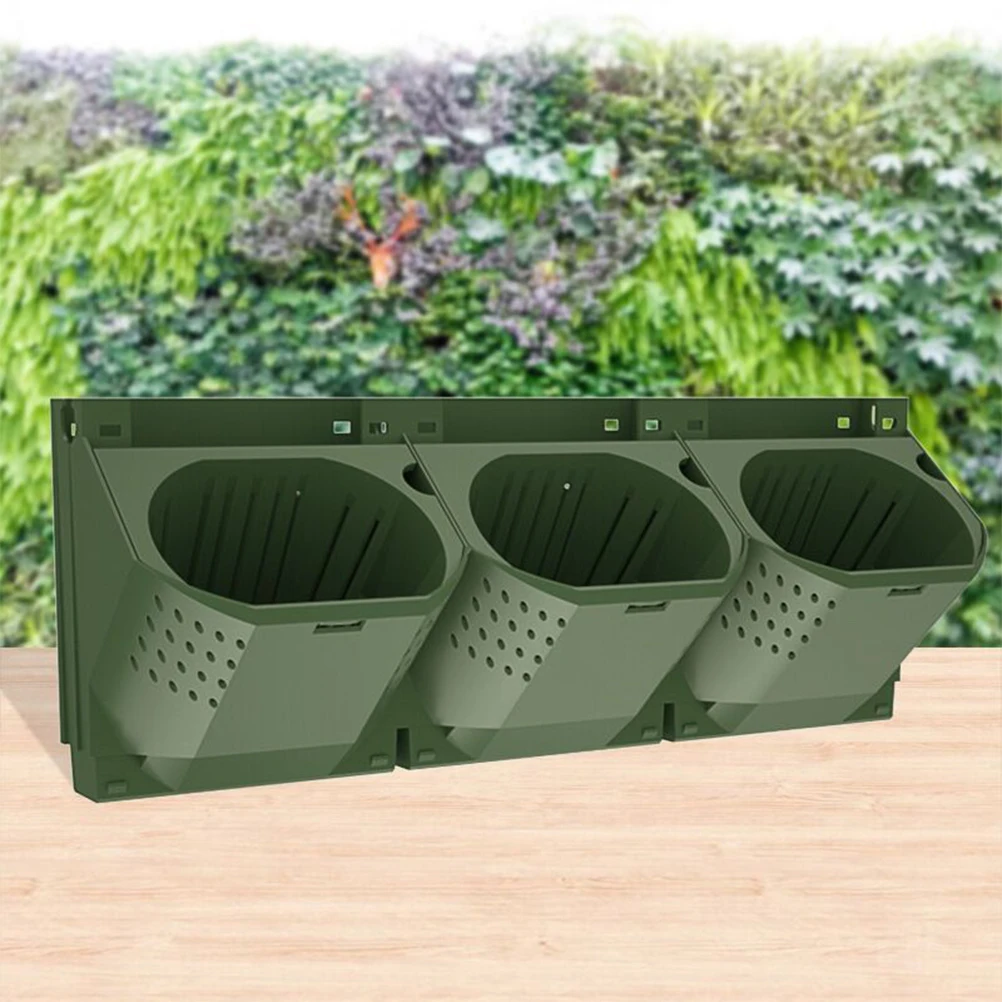 1 PC Garden Stackable Vertical Garden Pots Wall Planter Living Background For Office Outdoor Mall Indoor Living Hall Balcony