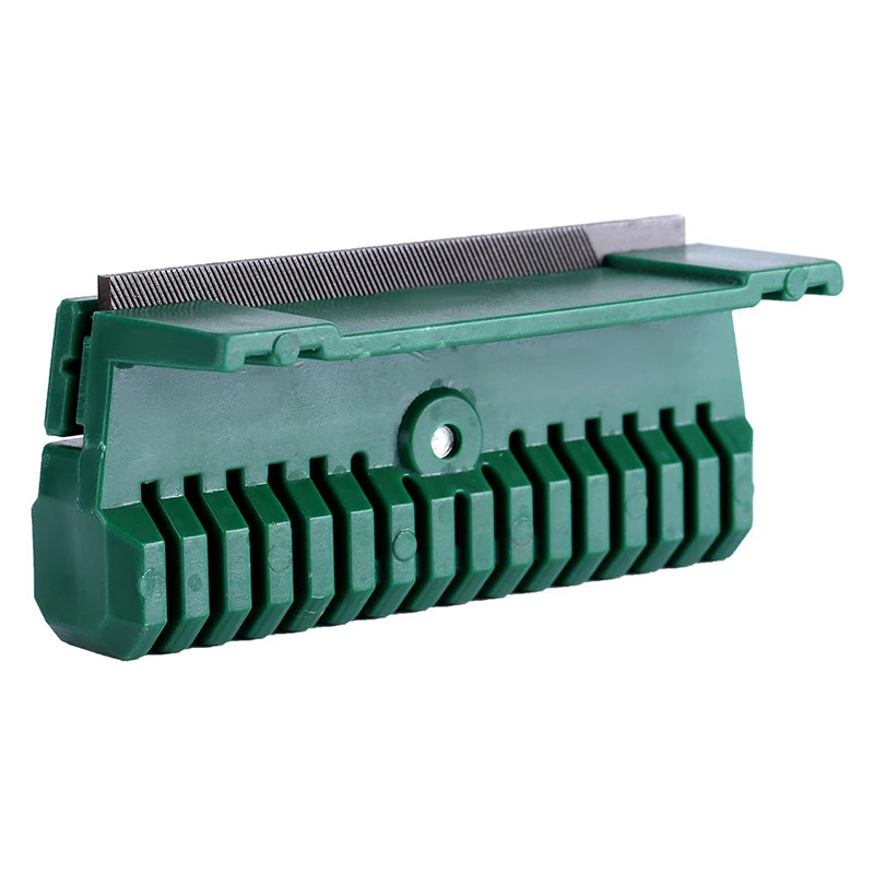 Green Fine Steel Chainsaw Chain Bar Rail Dresser Files For