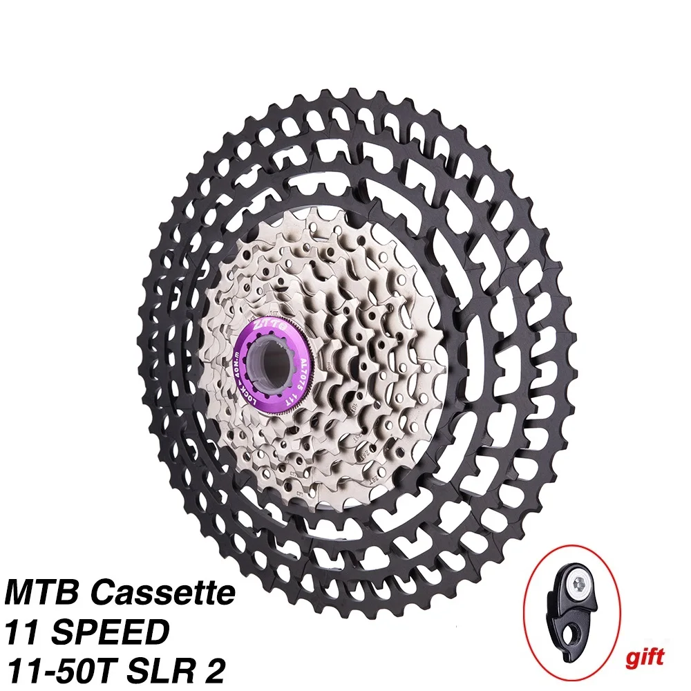 11 скоростей MTB 11s 11-50T SLR 2 кассеты сверхлегкие ЧПУ Красочные Колеса свободного хода горный велосипед HG концентратор XX1 gx m9000 - Цвет: 11S 50T SLR HY