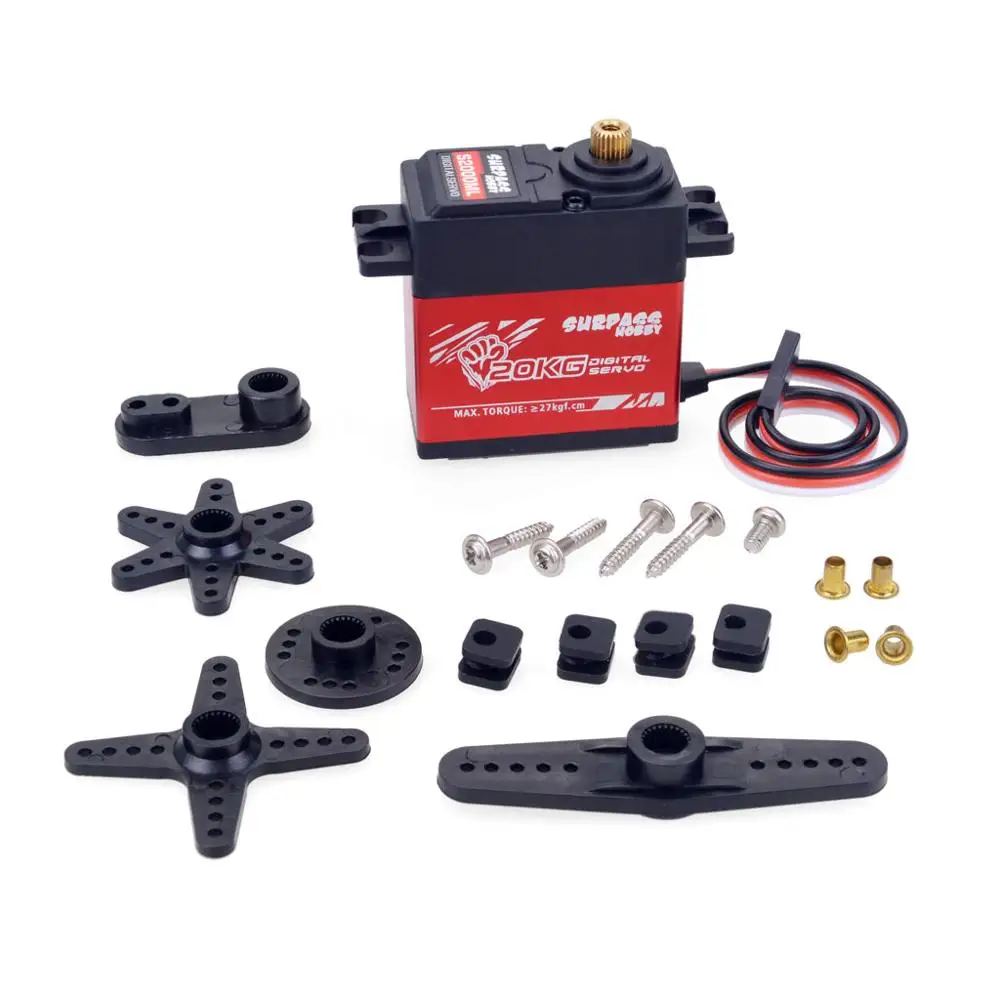 RC Car Servo 20KG Digital Metal Gear Servo For RC Climbing Car RC Model Accesorries
