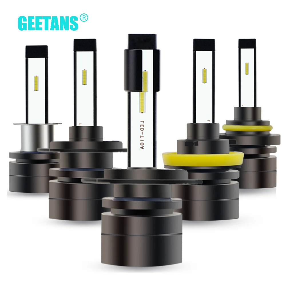 

GEETANS H4 LED H7 H8 H9 H10 H11 H13 H16 9004 9005 9006 9007 CSP Auto Car Headlight Super Mini Automobile Lamp Fog Light 12V CE