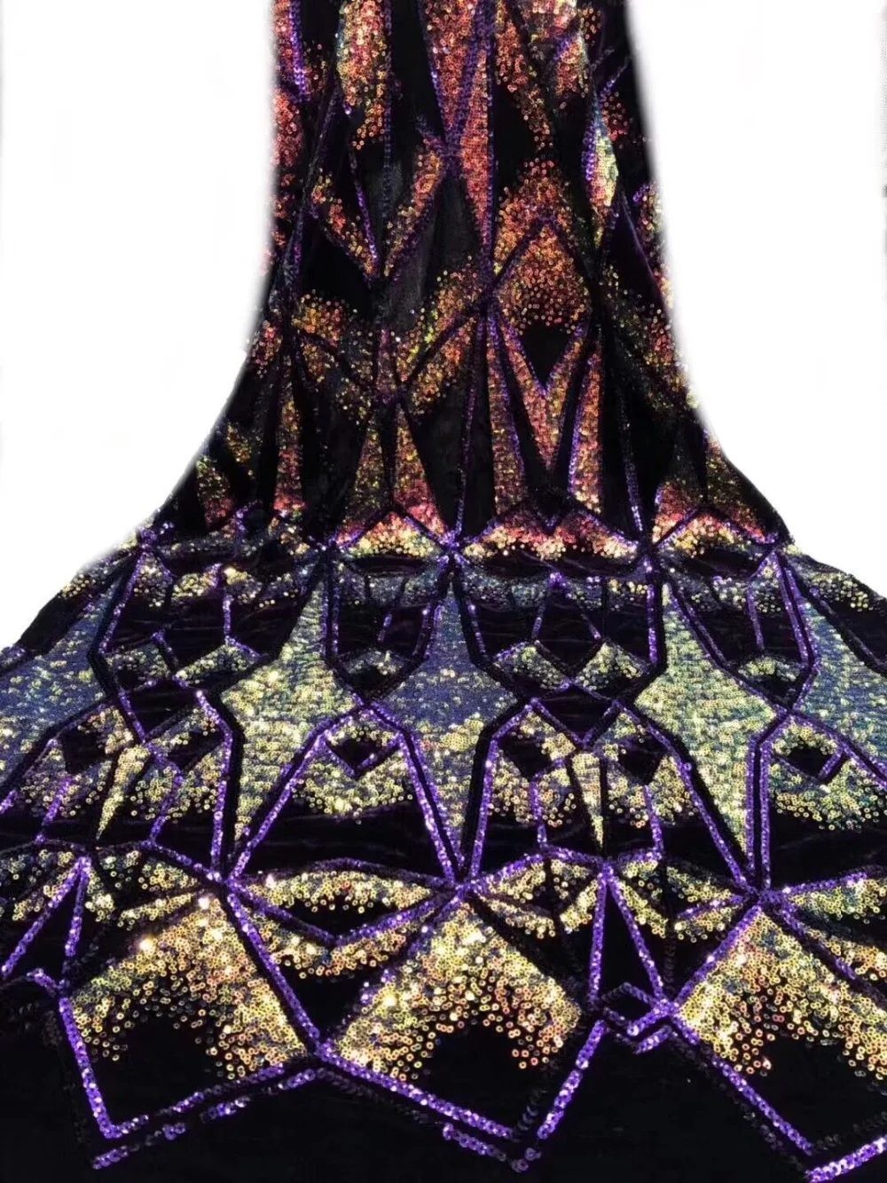 Африканская 3D блестки кружевная ткань высокого качества Кружева французская серия Тюлевое кружево, нигерийское кружево ткани для свадьбы YYZ023