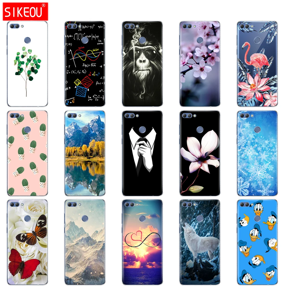 Силиконовый чехол для huawei P smart 2018 Enjoy 7S из мягкого ТПУ задняя крышка телефона 360