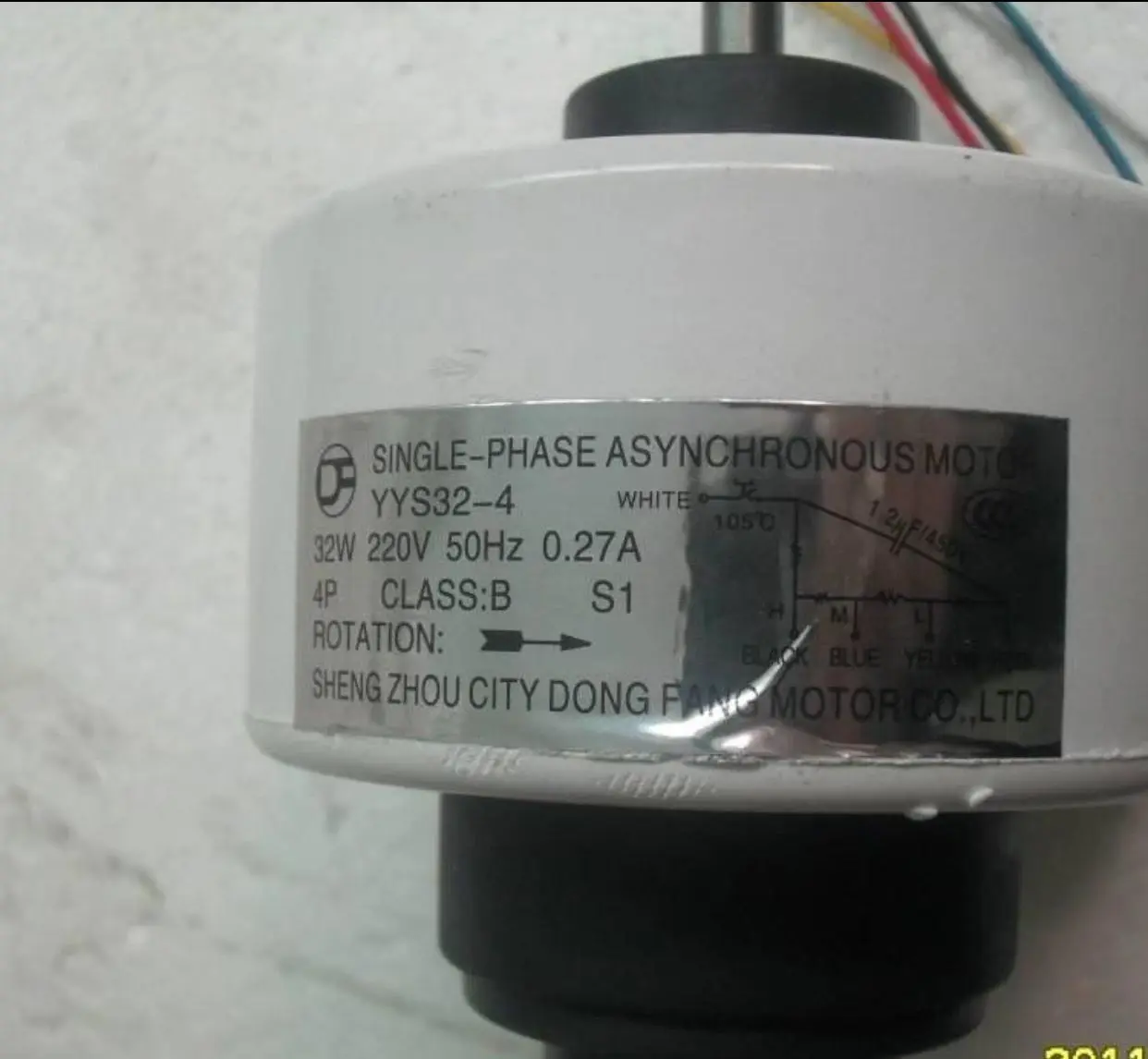 

A/C Motor 49mm Thick 8mm Long Shaft Copper YYS32-4 Split 18NVA Reverse 32W