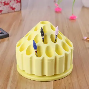 

Trendy Nail Drill Bits Storage Box 360 Degree Rotation Design Durable Multi-function Nail Files Manicure Milling Display Holder