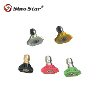 

SINO STAR TRYOA05 5pcsEasy Quick Connector Car Washing Nozzle Metal Jet Lance Nozzles Car Washing Nozzles Spray Portable Washing