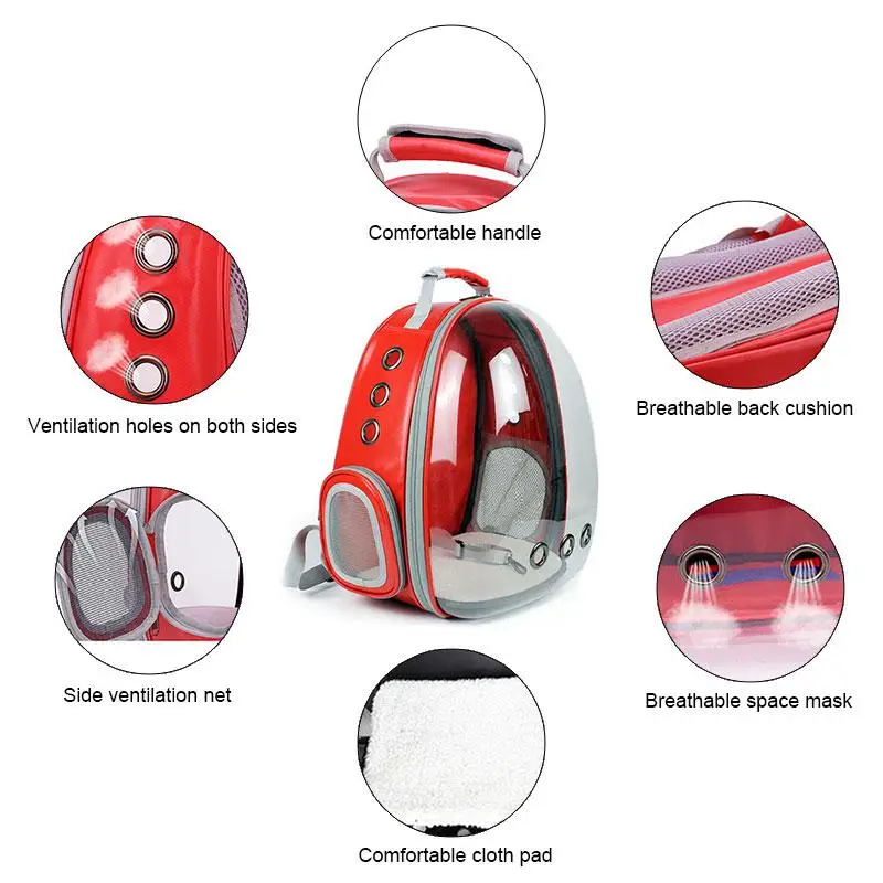 Переноска для домашних животных рюкзак дышащий космический астронавт капсула