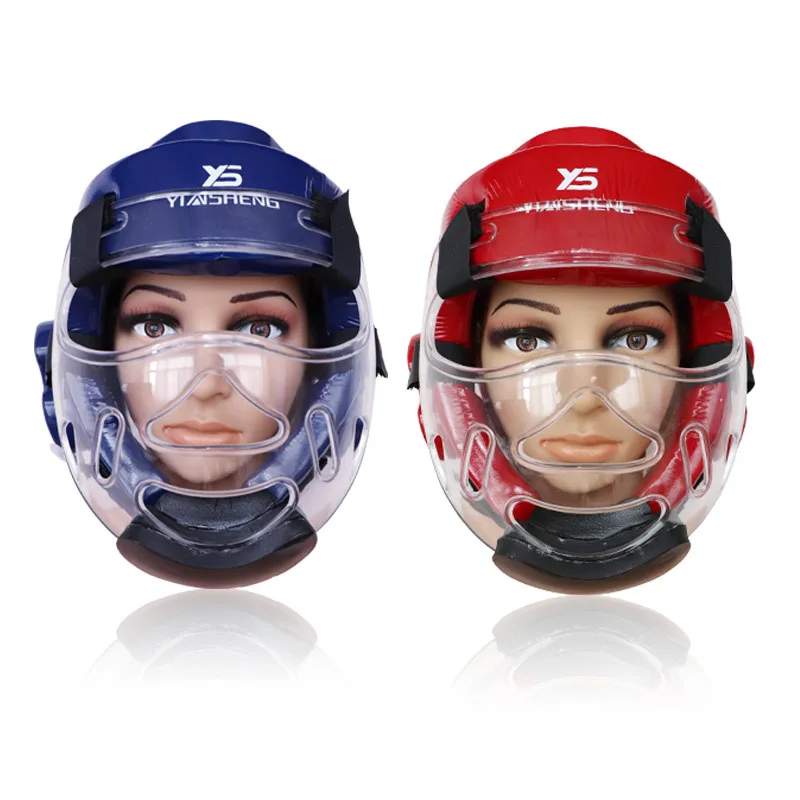 

Taekwondo Protective Gear Face Protection Transparent Protection Mask Karate Care Face Head Guard Helmet Mask Strong Deconstruct